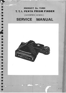 Pentax Meter manual. Camera Instructions.